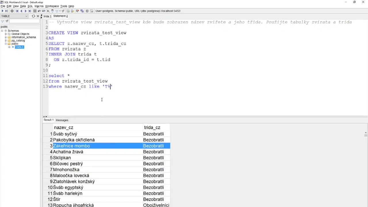 Ukázka SQL pro analytiky 2 - pokročilí