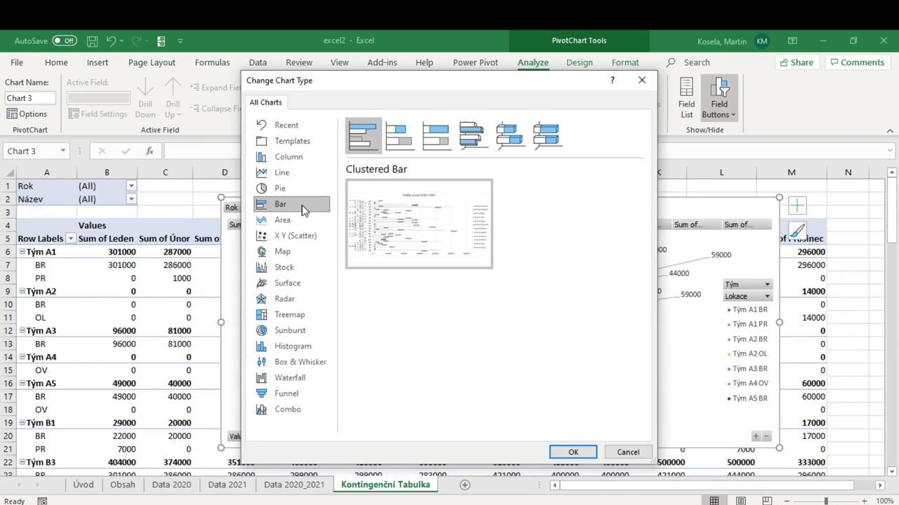 Ukázka kurzu Práce s daty v Excelu 2