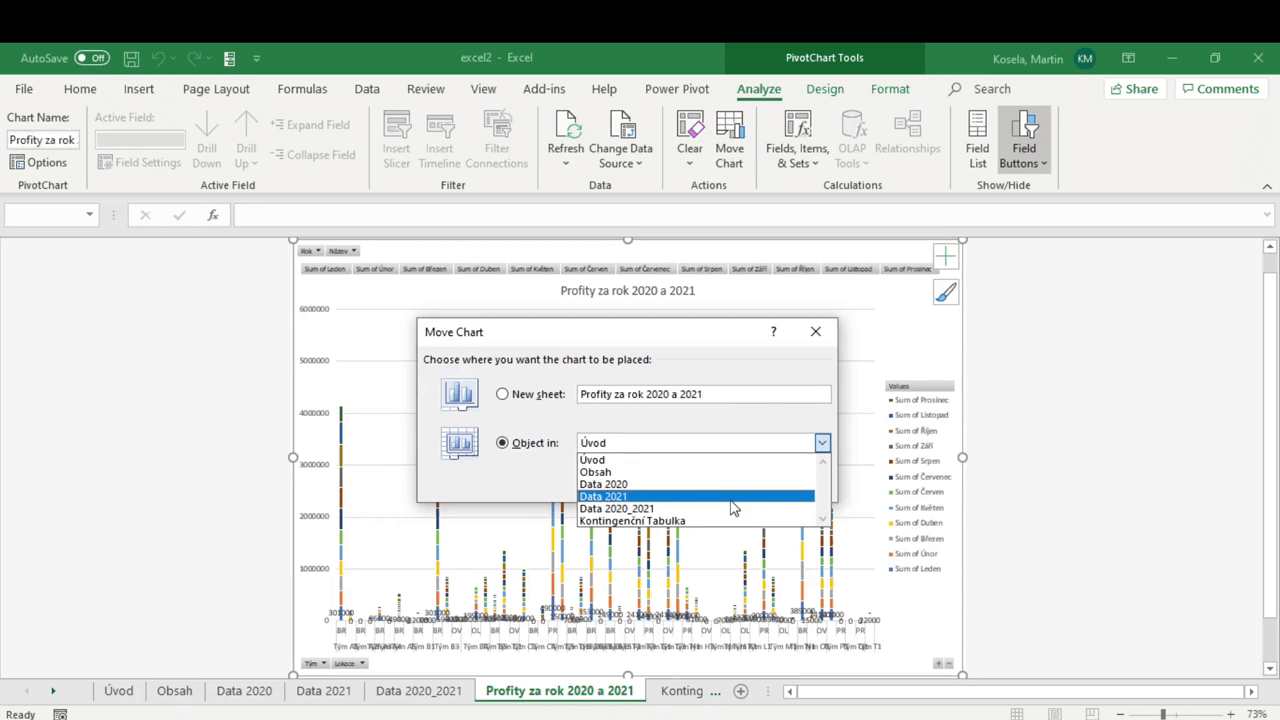 Ukázka Práce s daty v Excelu 2