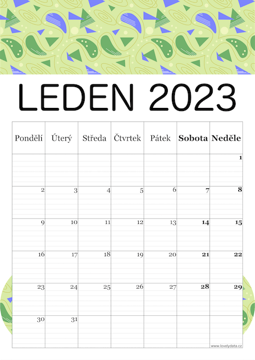 LovelyData kalendář 2023 - strana 2