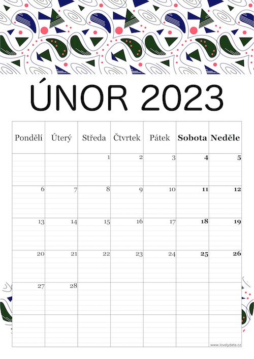 LovelyData kalendář 2023 - strana 3