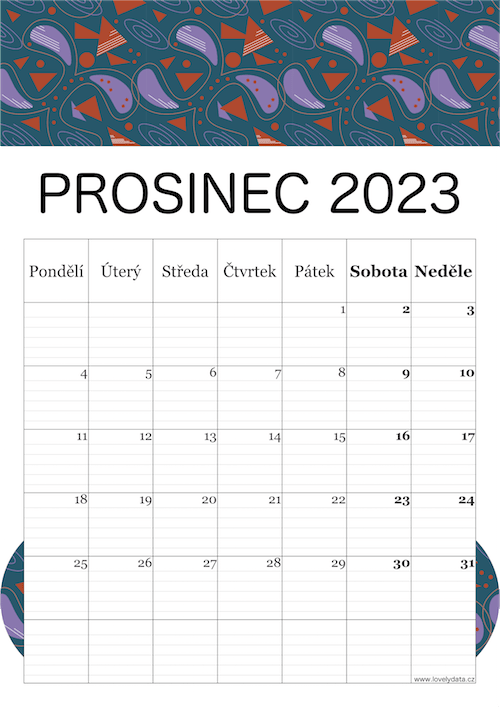 LovelyData kalendář 2023 - strana 13