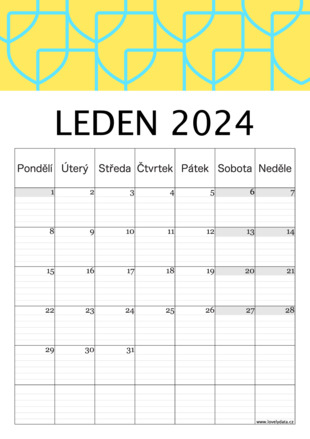 LovelyData kalendář 2024 - strana 2