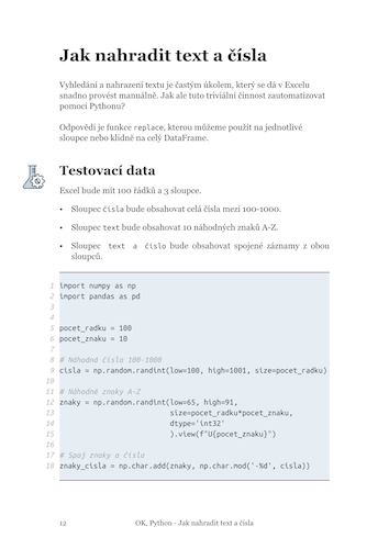 Testovací data