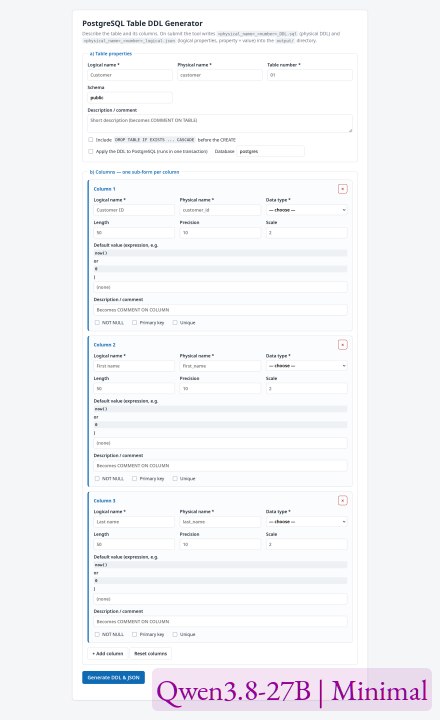 Qwen3.8-27B – Minimal