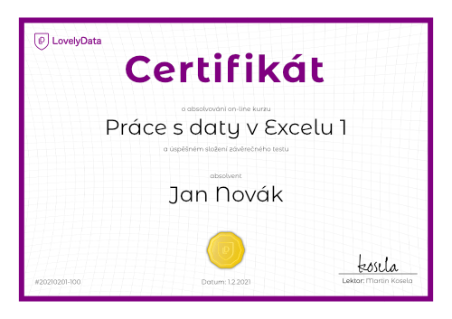 Certifikát