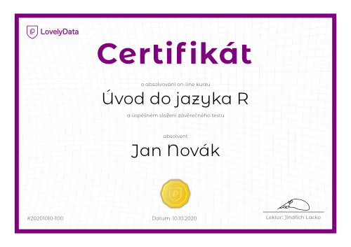 Certifikát