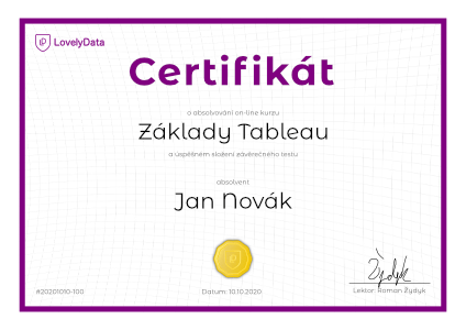 Certifikát